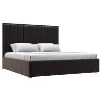 Кровать интерьерная Афродита 180 Велюр SEVEN 727 коричневый