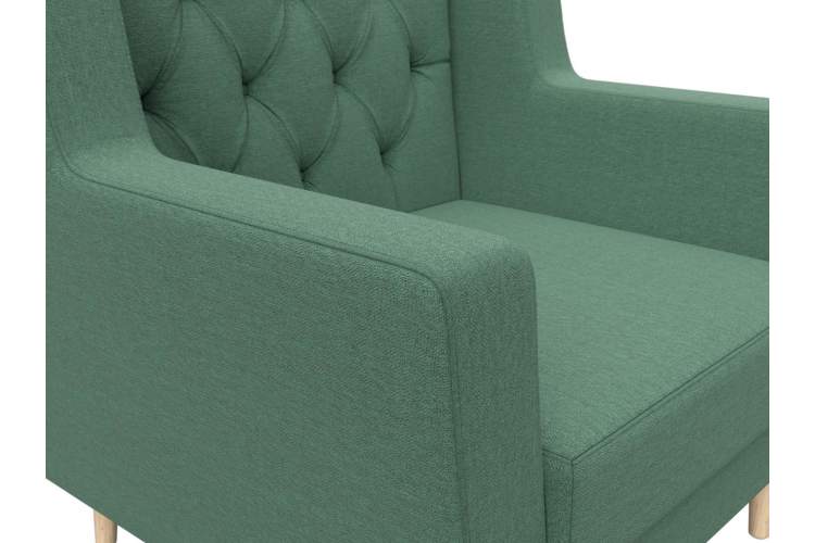 Кресло Брайтон Люкс Рогожка Амур 11 зеленый-3