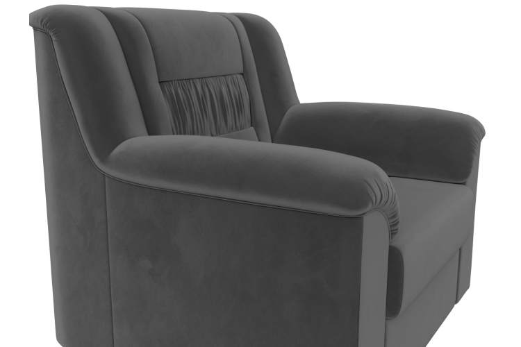 Кресло Карелия Велюр SEVEN 17 серый-3