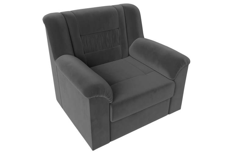 Кресло Карелия Велюр SEVEN 17 серый-4