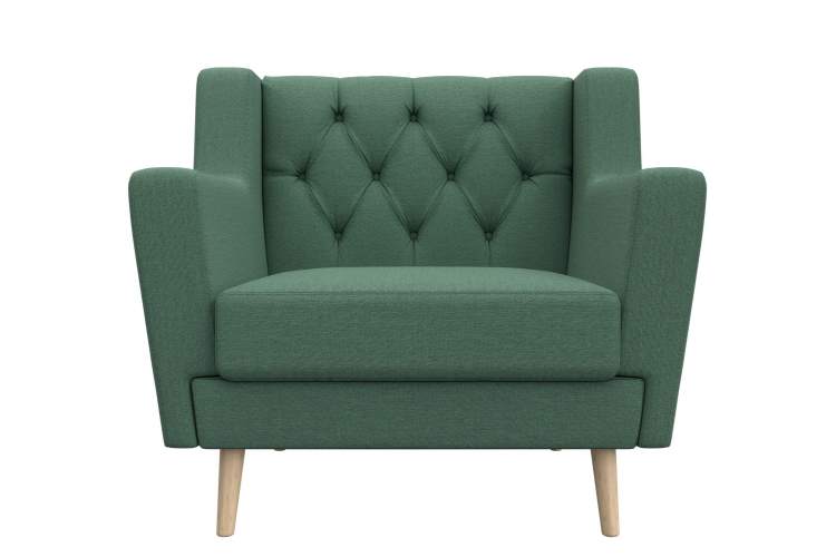 Кресло Брайтон Люкс Рогожка Амур 11 зеленый-1