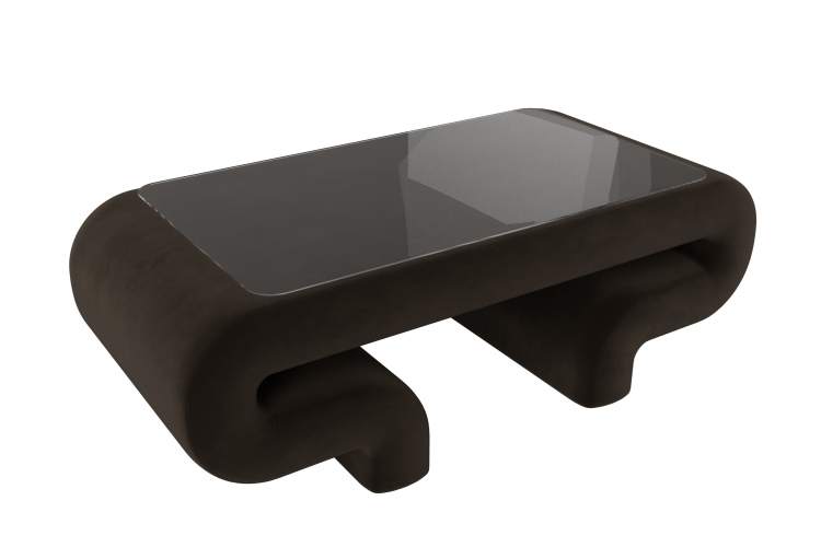 Стол Волна Микровельвет Коричневый-4