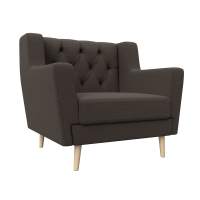 Кресло Брайтон Люкс Рогожка Амур 05 коричневый