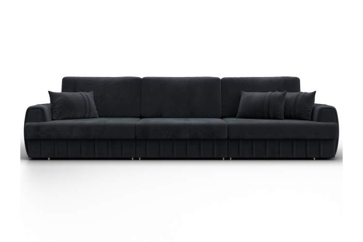 Диван прямой Лига-057 НПБ Лонг Велюр TOWER 11 темно-серый-1