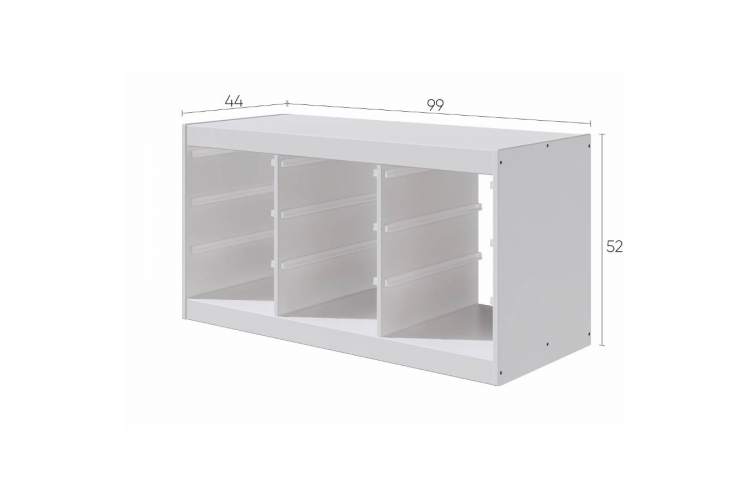 Каркас стеллажа СЫНОД 99х52х44 Белый-8