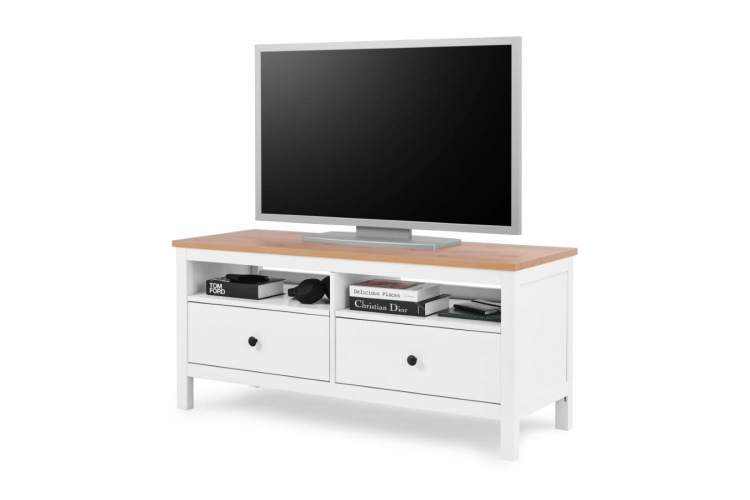 ТВ-тумба КЫМОР 124 Белый/Светло-коричневый