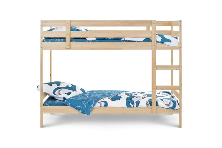 Двухъярусная кровать ИКЕА деревянная ОШ 90x200 Без отделки-1