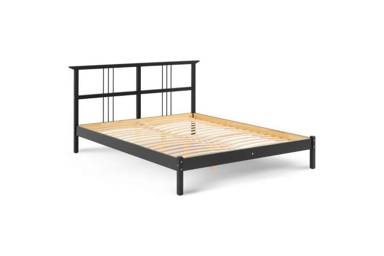 Кровать ВОЙВЫВ 160x200 Черный-5