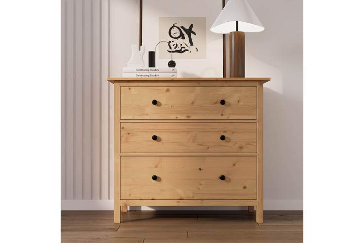 Комод КЫМОР 3 ящика Светло-коричневый-2