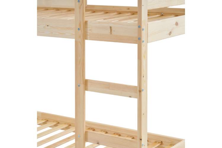 Двухъярусная кровать ИКЕА деревянная ОШ 90x200 Без отделки-9