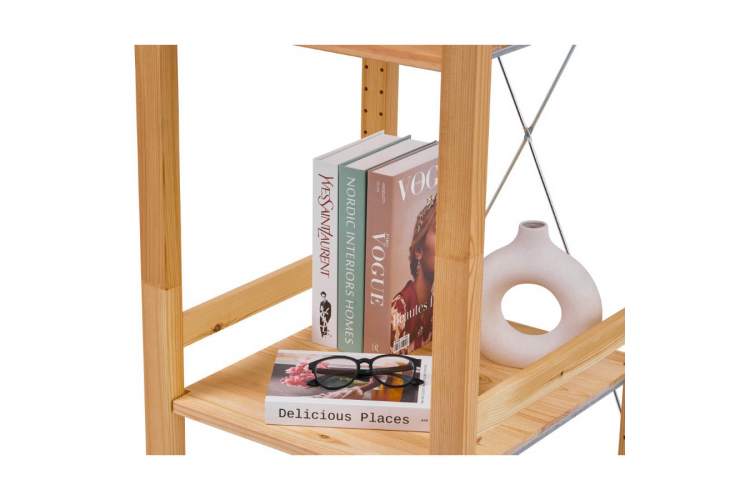 Этажерка УДОРА 5 полок 49х210х50 Светло-коричневый-5