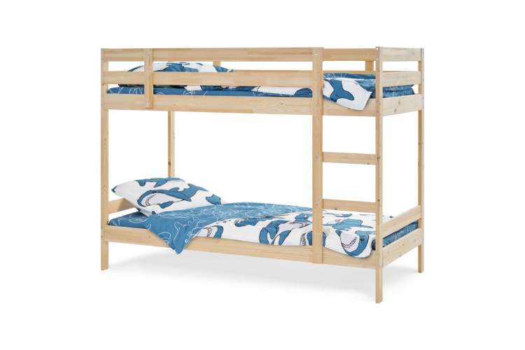 Двухъярусная кровать ИКЕА деревянная ОШ 90x200 Без отделки