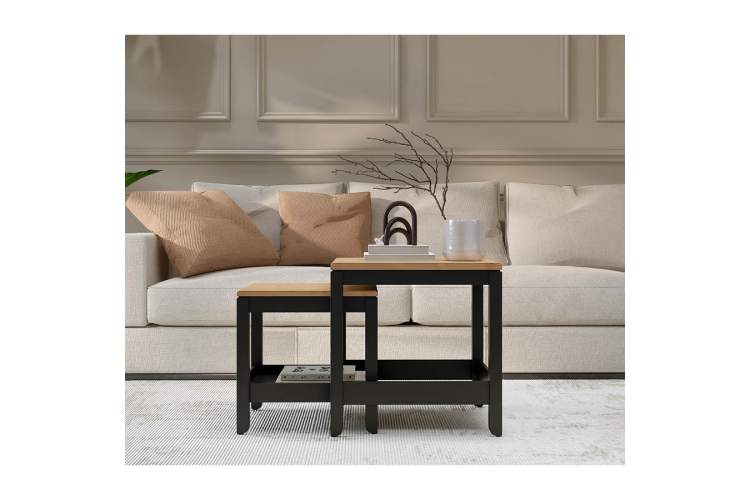 Комплект столиков КОДЗУВ Черный/Светло-коричневый-3