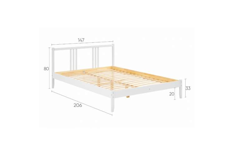 Кровать УСКАР 140х200 Белый-12