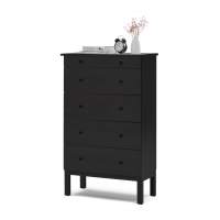Комод ТИРАНА 5 ящиков 79 Черный