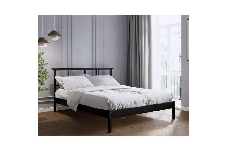 Кровать ВОЙВЫВ 160x200 Черный-3