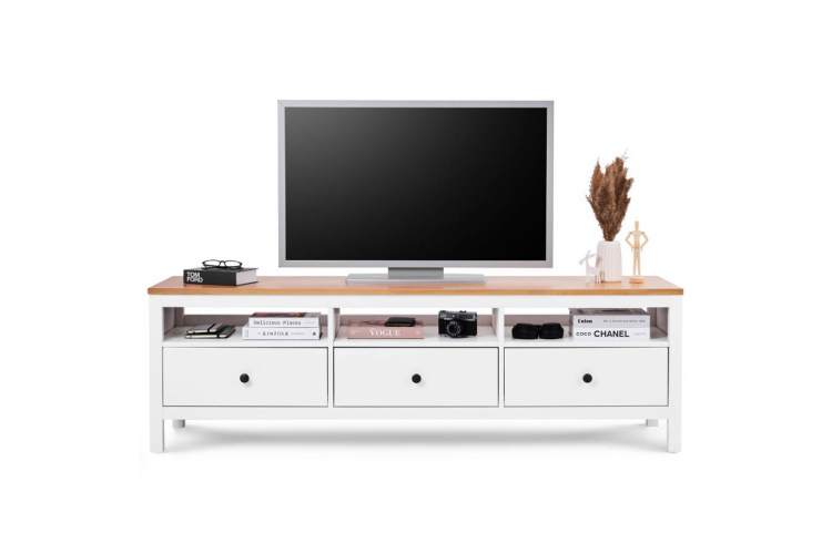 ТВ-тумба КЫМОР 183 Белый/Светло-коричневый-1