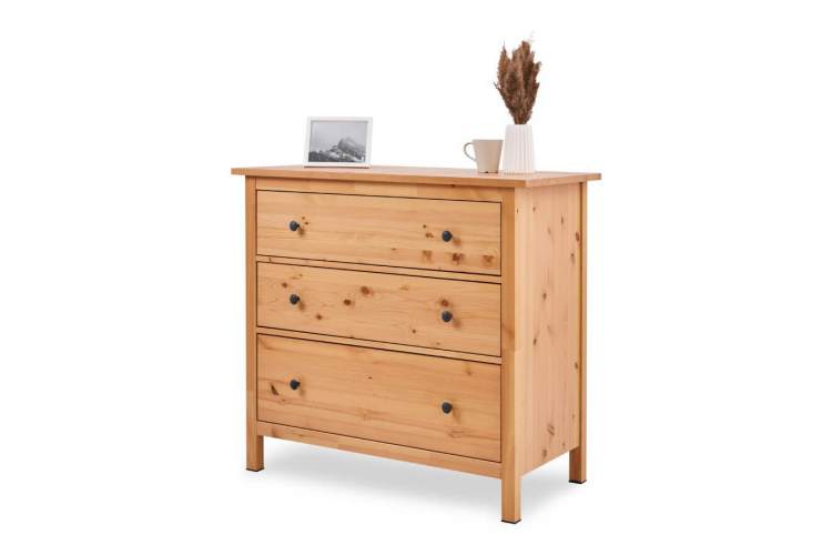 Комод КЫМОР 3 ящика Светло-коричневый