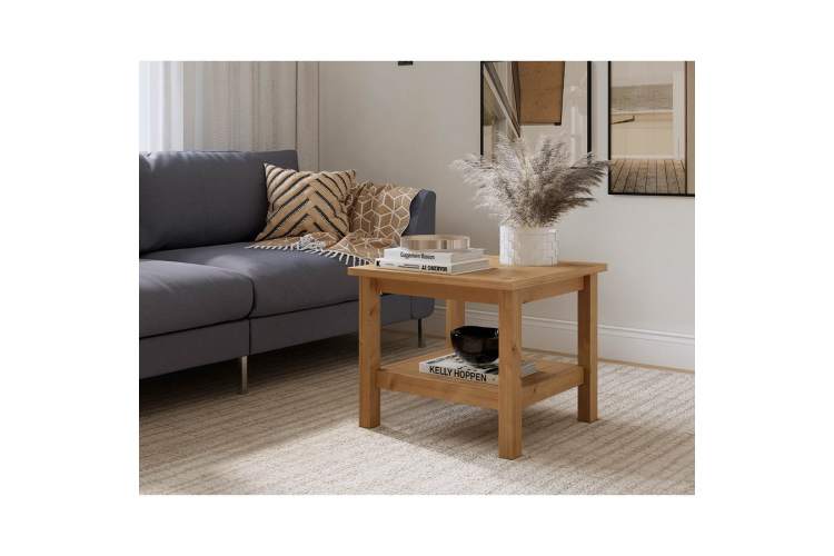 Журнальный стол КЫМОР 55х55 Светло-коричневый-2