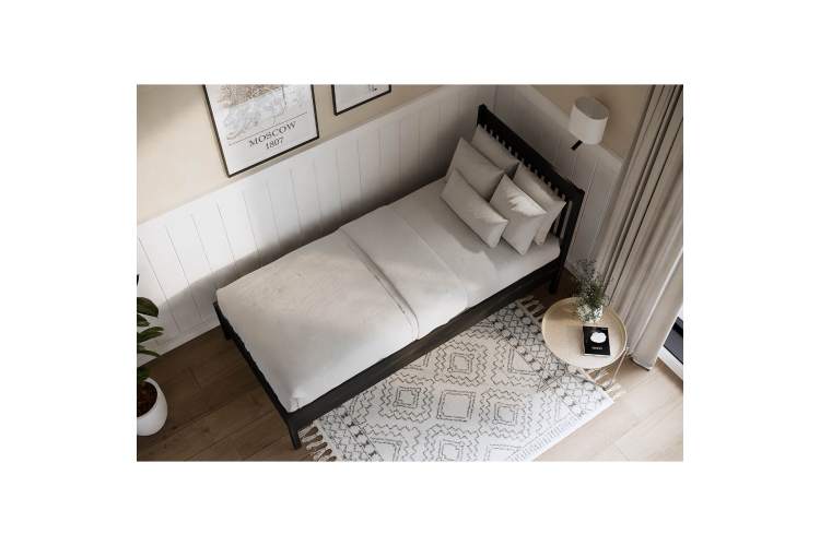 Кровать ИЛЕКСА 90х200 Черный-3