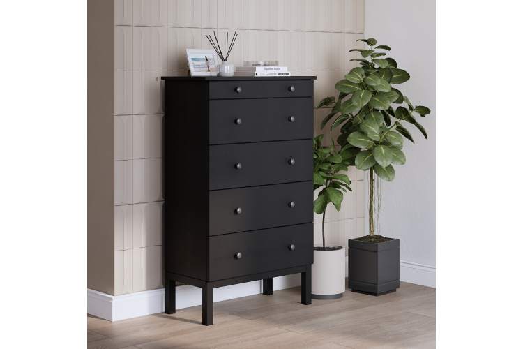 Комод ТИРАНА 5 ящиков 79 Черный-3