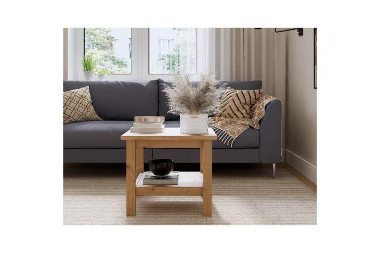 Журнальный стол КЫМОР 55х55 Светло-коричневый-3