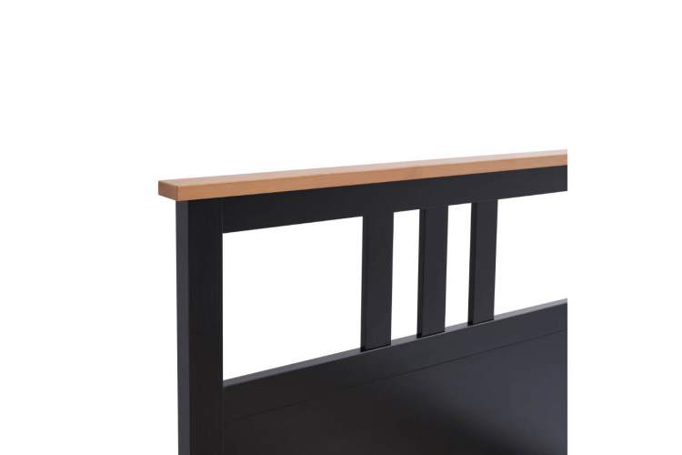 Кровать КЫМОР 90x200 Черный/Светло-коричневый-9