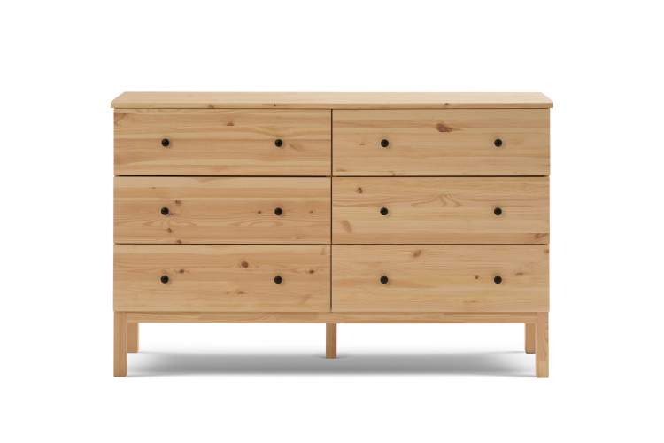 Комод ТИРАНА 6 ящиков Светло-коричневый-6