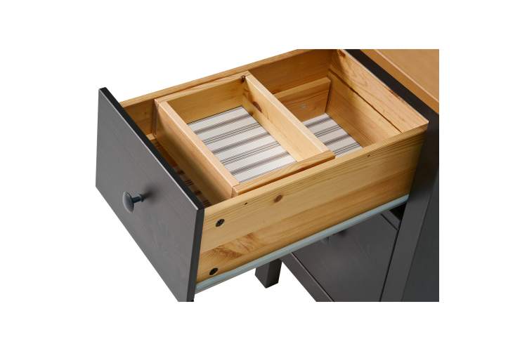 Письменный стол КЫМОР 155х65 Черный/Светло-коричневый-11