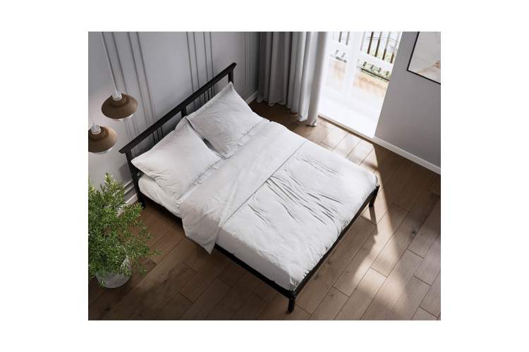 Кровать ВОЙВЫВ 140x200 Черный-4