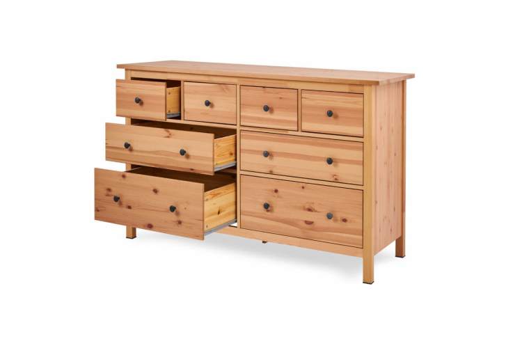 Комод КЫМОР 8 ящиков Светло-коричневый-4