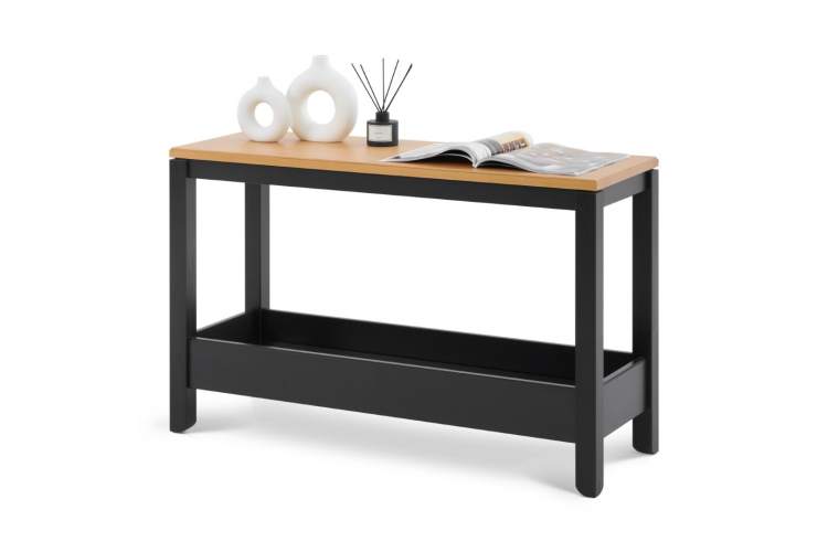 Консольный стол КОДЗУВ 100x35 Черный/Светло-коричневый