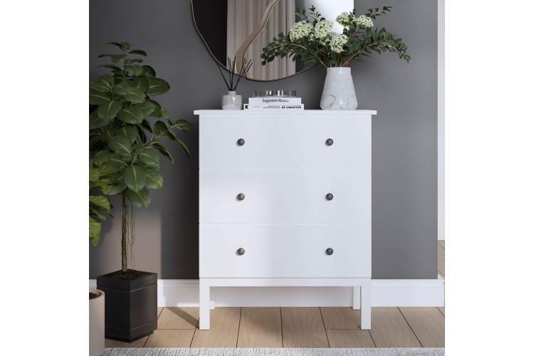 Комод ТИРАНА 3 ящика Белый-3