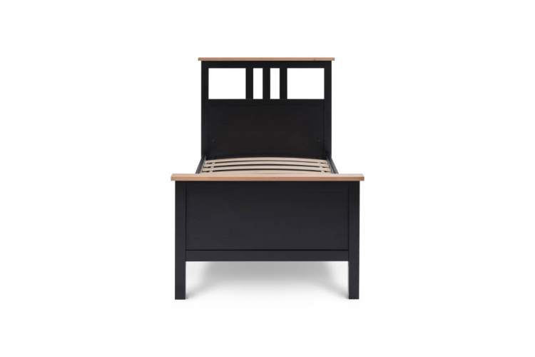 Кровать КЫМОР 90x200 Черный/Светло-коричневый-6