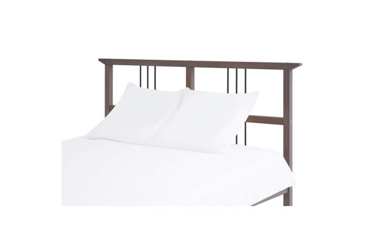 Кровать ВОЙВЫВ 140x200 Серо-коричневый-9