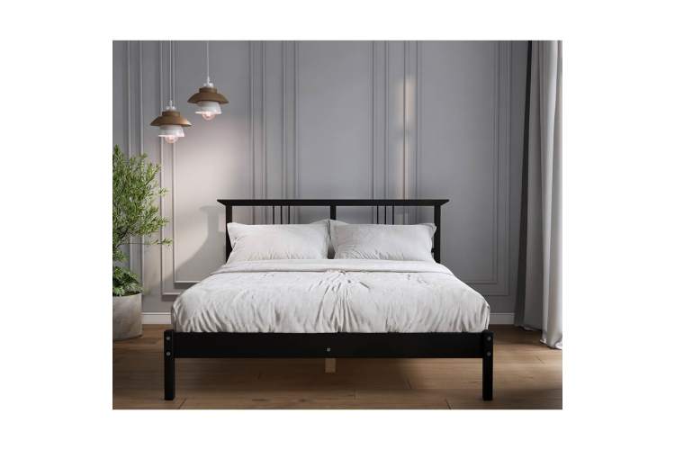 Кровать ВОЙВЫВ 140x200 Черный-2