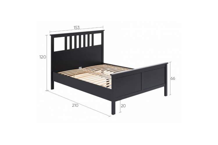Кровать КЫМОР 140x200 Черный-12