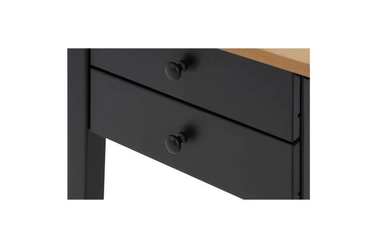 Письменный стол ВУХТЫМ 140x70 Черный/Светло-коричневый-10