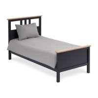 Кровать КЫМОР 90x200 Черный/Светло-коричневый