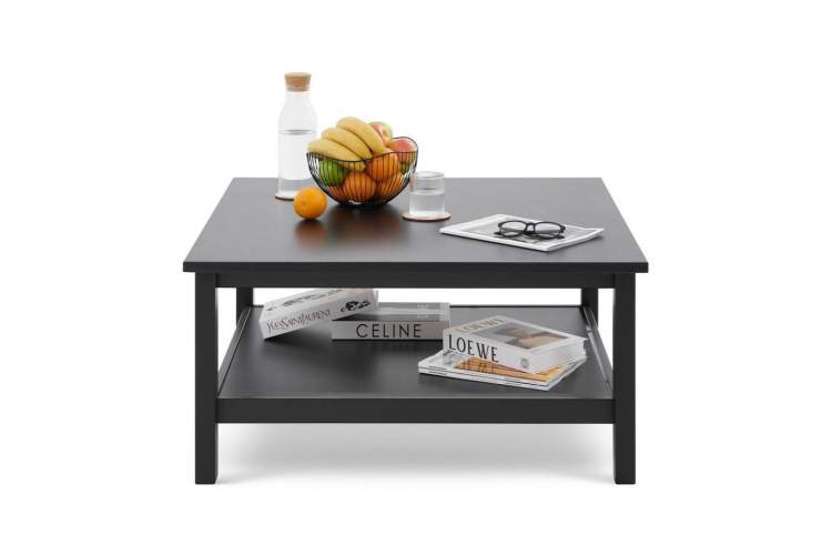 Журнальный стол КЫМОР 90х90 Черный-1