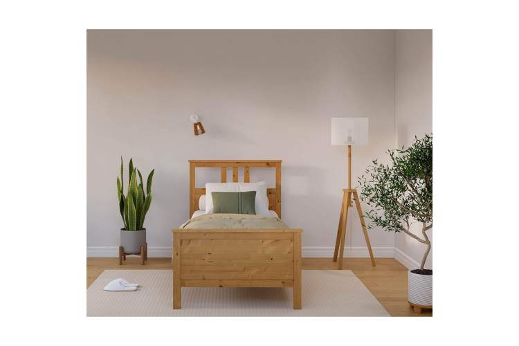 Кровать КЫМОР 90x200 Светло-коричневый-2