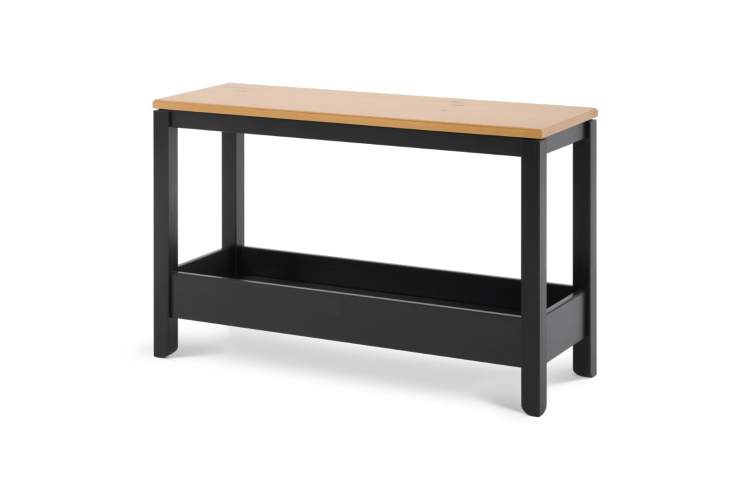 Консольный стол КОДЗУВ 100x35 Черный/Светло-коричневый-4