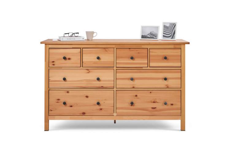 Комод КЫМОР 8 ящиков Светло-коричневый-1