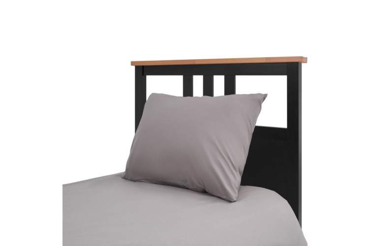 Кровать КЫМОР 90x200 Черный/Светло-коричневый-8