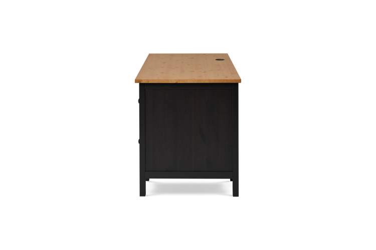 Письменный стол КЫМОР 155х65 Черный/Светло-коричневый-9