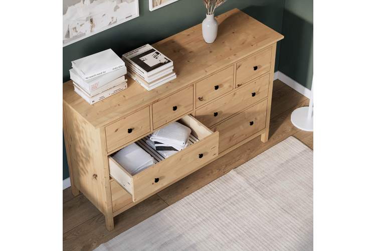 Комод КЫМОР 8 ящиков Светло-коричневый-3