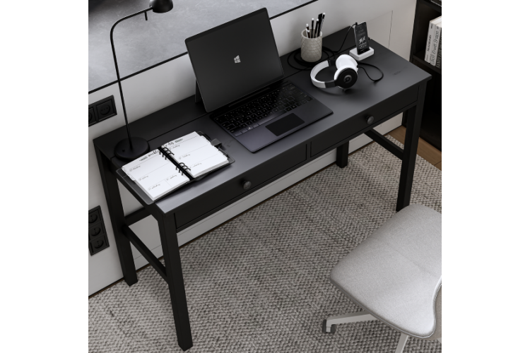 Письменный стол КЫМОР 121x47 Черный-4