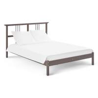 Кровать ВОЙВЫВ 140x200 Серо-коричневый