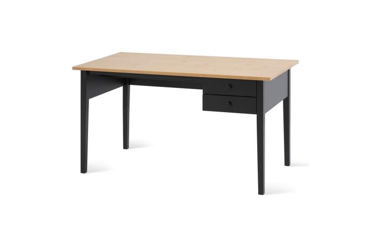 Письменный стол ВУХТЫМ 140x70 Черный/Светло-коричневый-7