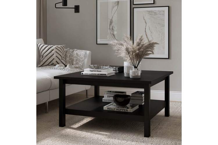 Журнальный стол КЫМОР 90х90 Черный-2